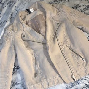 Tan Suede Moto Jacket